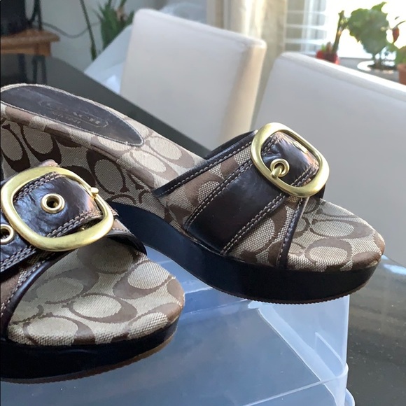 Coach wedge sandals - Picture 3 of 5